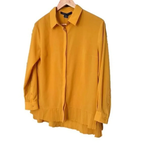 FRENCH CONNECTION BUTTON Down Top NWT Size‎ 2 - Picture 1 of 3